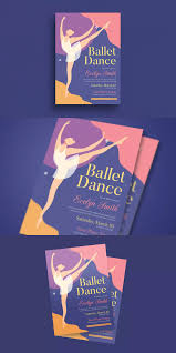 Ballet Dance Event Flyer Template Ai Psd A4 Size 8 27 X 11 69