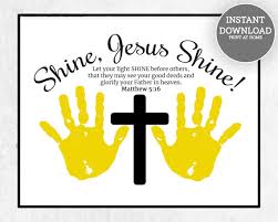 Shine Shine Handprint Craft