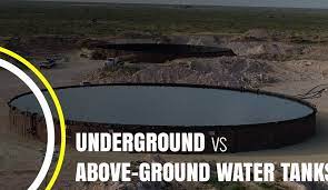underground vs above ground water tanks