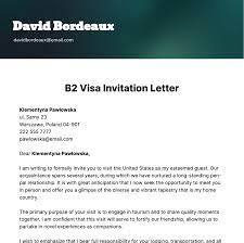 visa invitation letter template edit
