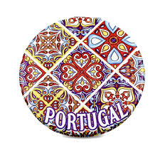 tile azulejo portugal themed colorful