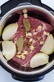 Remove the corned beef brisket from the package, reserve the spice packet and rinse the meat thoroughly. Corned Beef And Cabbage Instant Pot Jessica Gavin