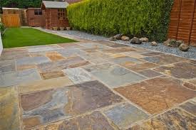 Rustic Copper Slate Patio Kit Paving