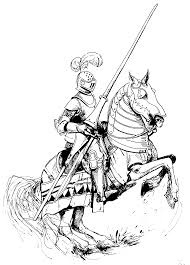 So what if it's just a man on a horse vs. Beautiful Knight On Horse Knight On Horse Knight Drawing Horse Coloring Pages