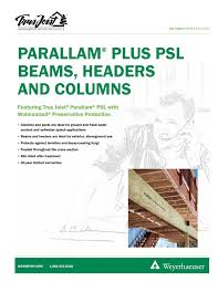specifier s guide for parallam plus psl