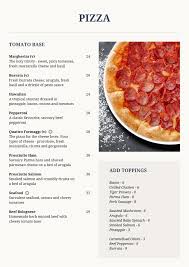 menu amano italian restaurant in