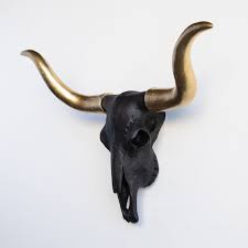 Faux Taxidermy Texas Longhorn Skull