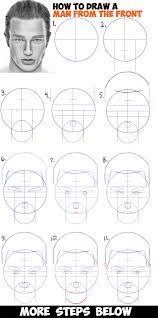 How to draw cartoon characters doraemon step by step. How To Draw A Man S Face From The Front View Male Easy Step By Step Drawing Tutorial For Beginners How To Draw Step By Step Drawing Tutorials Drawing Tutorials For