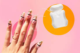 is removing acrylic nails with dental