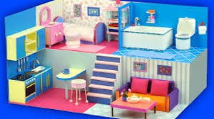 diy miniature cardboard dollhouse and