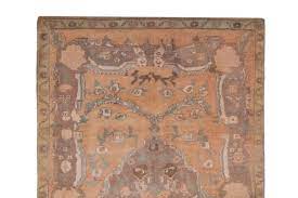 art deco style turkish oushak rug