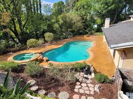 Diy Stained Concrete Pool Decks