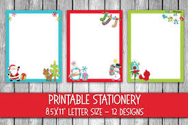 Christmas Stationery Cute Christmas Digital Paper