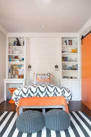 Gray And Orange Boys Room Colors