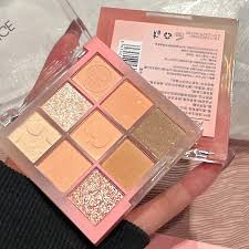 9 colors matte peach eyeshadow palette