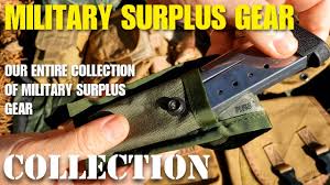 large military surplus collection you