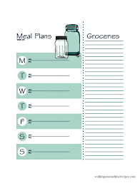 Picky Eaters Recipes Weekly Meal Plan With Printables