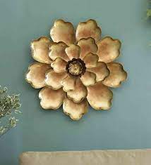 Iron Decorative Flower Wall Art In