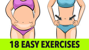 18 easy exercises to lose belly fat