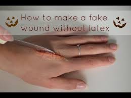 how to make a fake wound without latex