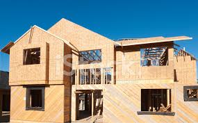 House Wood Frame Construction Stock