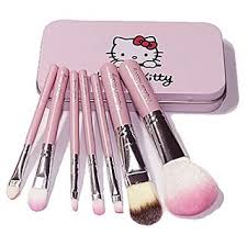 pink professional makeup brushes kit