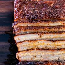 texas style smoked pork belly chiles