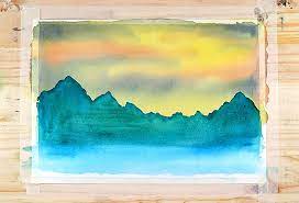 How To Paint Mountains With Watercolor