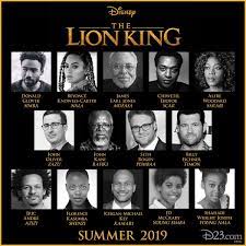 cast of the lion king revealed d23