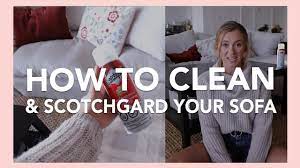 how to scotchgard your couch clean