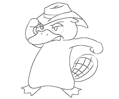Printable perry the platypus coloring pages. Pictures Of Perry The Platypus Coloring Home