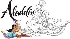 to draw princess jasmine and aladdin