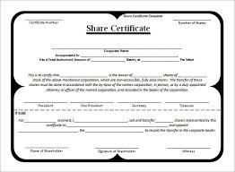 Certificates Terrific Share Certificate Template Ideas