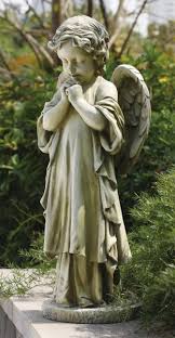 Praying Garden Angel Statue 26 H