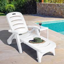 Angeles Home White Outdoor 5 Position