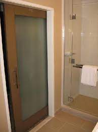 Frosted Glass Pocket Door To The