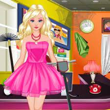 barbie cleaning games