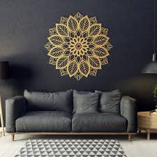 Gold Mandala Wall Art Yoga Wall Decor