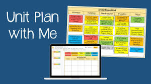 unit plan format for lesson planning