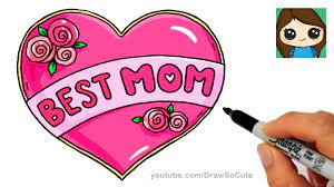 how to draw best mom bubble letters and