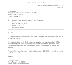letter of explanation loe canada