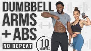 10 minute arms and abs workout no