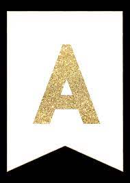 They may print a work schedule alone. Gold Free Printable Banner Letters Paper Trail Design