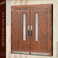 Wooden Double Church Doors With Custom