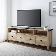4 Drawer Farmhouse Tv Stand For Tvs Up