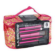 l a colors makeup bag brush set