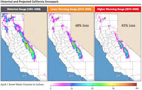 Historical And Projected Snow Pack For The Sierra Nevada