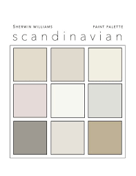 Scandinavian Paint Color Palette