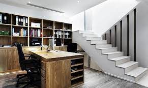 basement home office design and