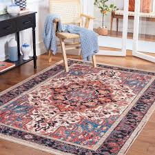 safavieh riviera collection riv138a ivory blue rug 6 7 square